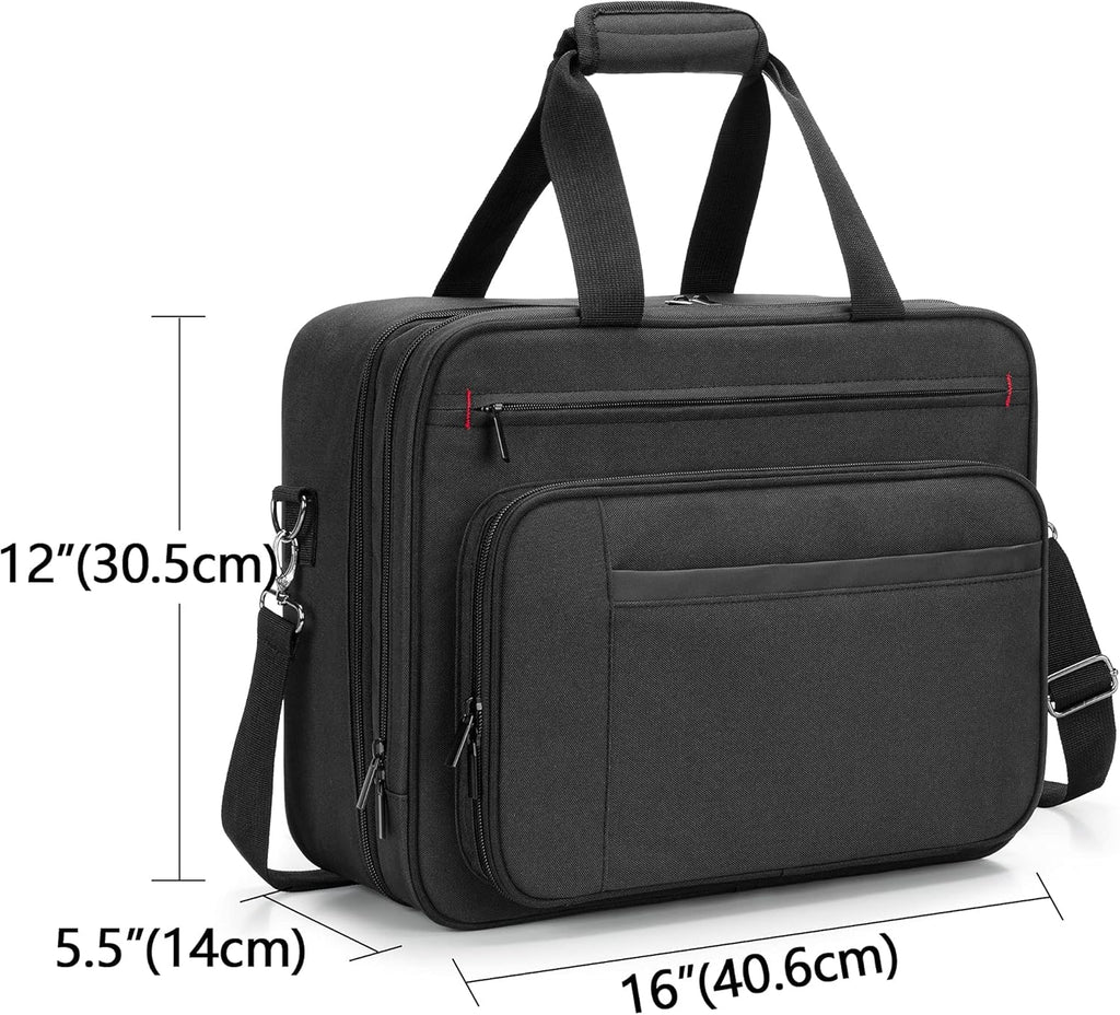 Double-layer Portable Printer Storage Bag with Laptop Layer and Shoulder Strap V17109