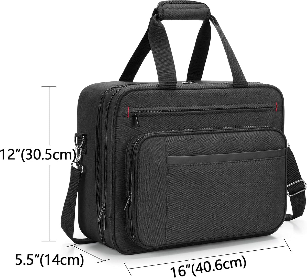 Double-layer Portable Printer Storage Bag with Laptop Layer and Shoulder Strap V17109