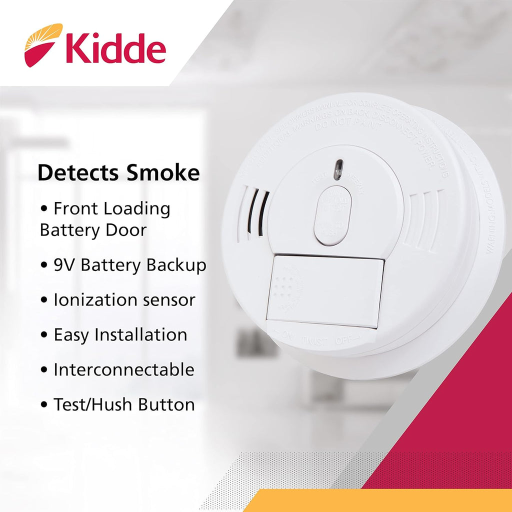 Hardwired Smoke Detector 2-Pack with Battery Backup F5312