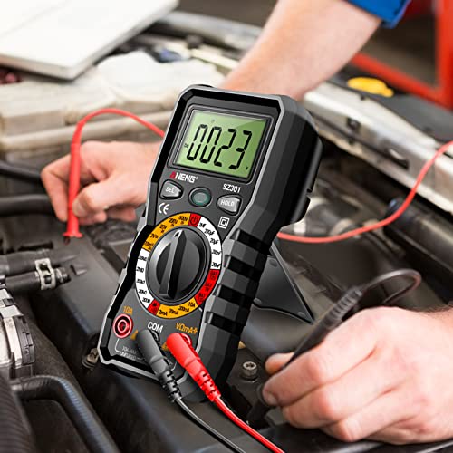 Digital Multimeter with Case, DC AC Voltmeter, Ohm Volt Amp Meter Y79558