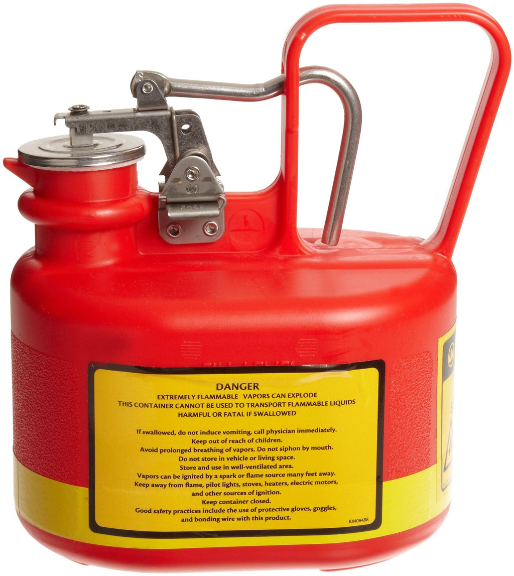 0.5 Gallon Red Polyethylene Safety Can E380
