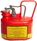 0.5 Gallon Red Polyethylene Safety Can E380