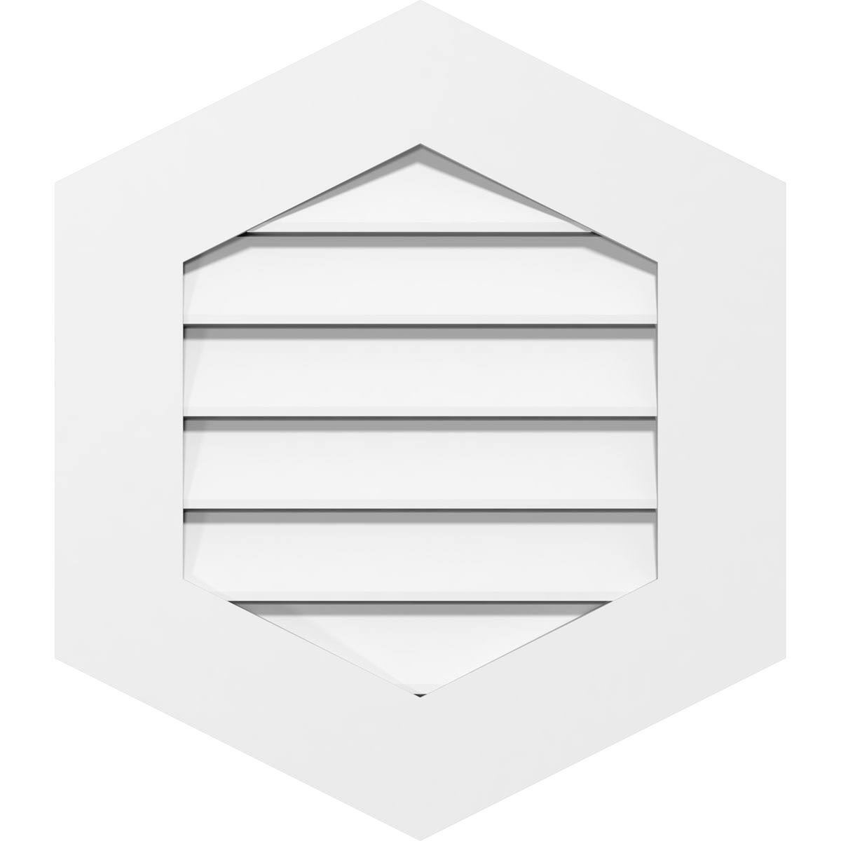Vertical Peaked Surface Mount PVC Gable Vent J321