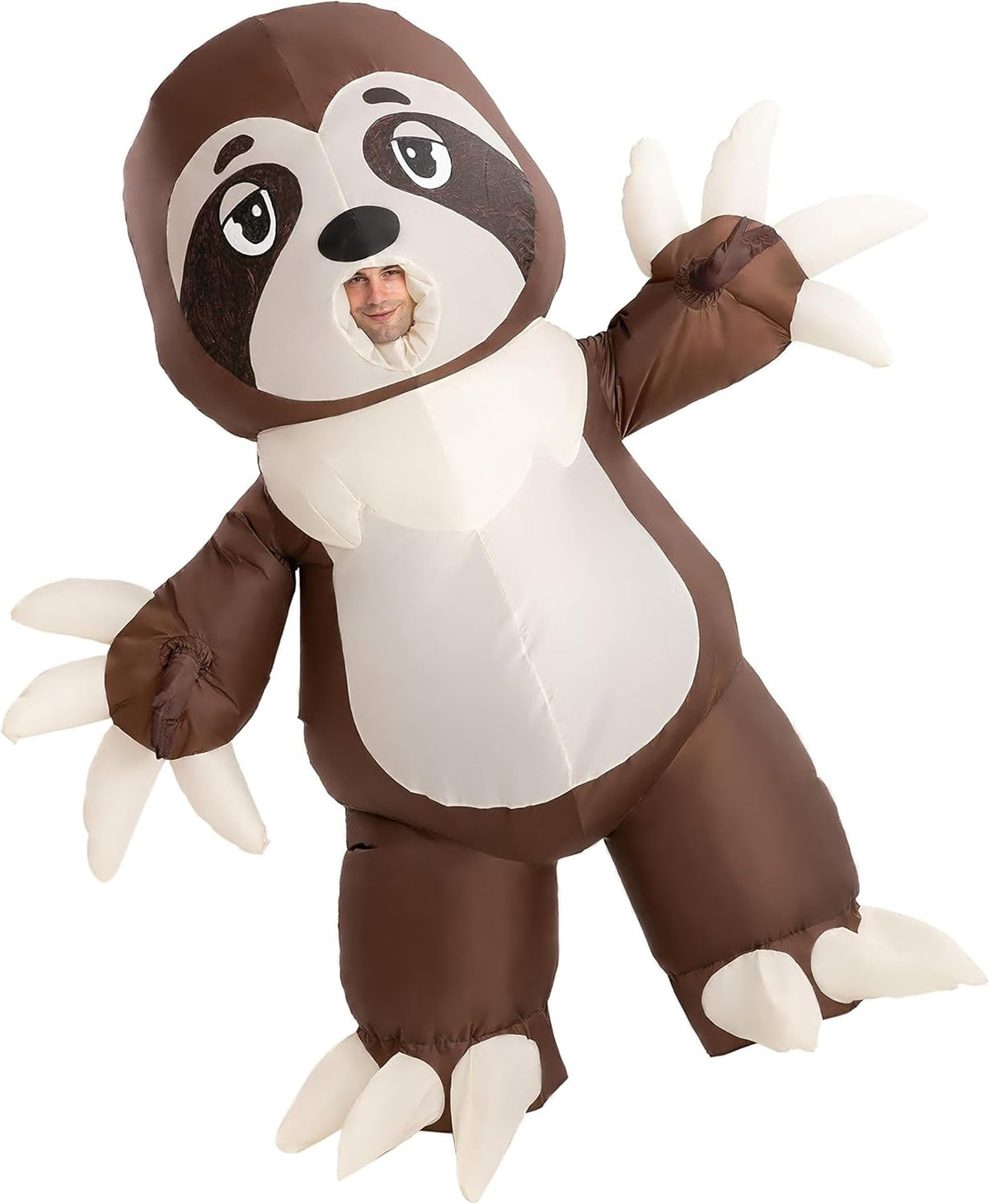Inflatable Halloween Costume Full Body Sloth Brown A502