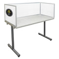 White 24" X 24" Polycarbonate Privacy Screen with Aluminum Bracket Q2255
