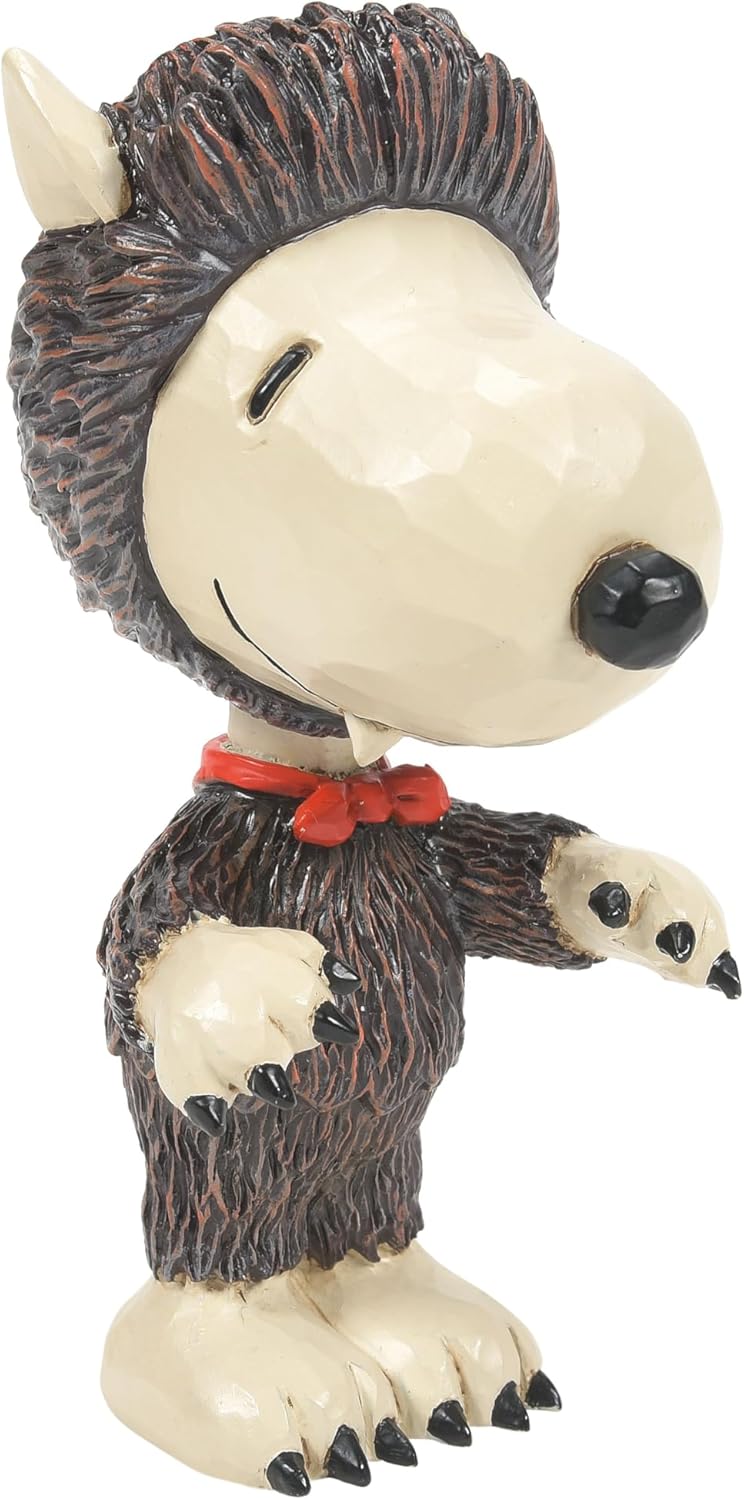 Stone Resin Snoopy Mini Figurine, 3.54 Inch L651