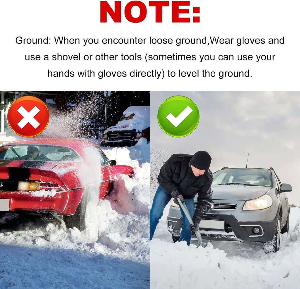 Tire Traction Mats Portable for Snow Ice Mud and Sand 2PCS 27.6in H87394