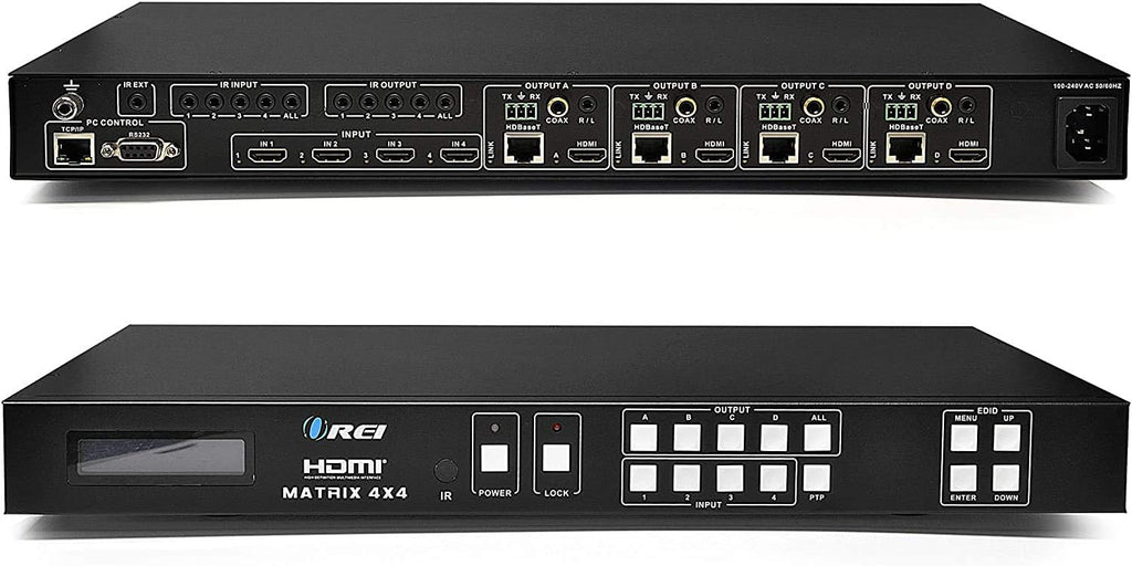 4K 4x4 HDMI Extender Matrix with 4 Receivers W44406