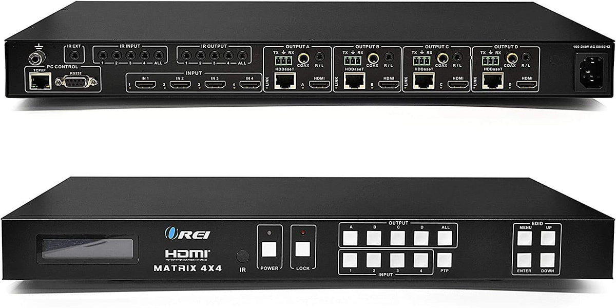 4K 4x4 HDMI Extender Matrix with 4 Receivers W44406