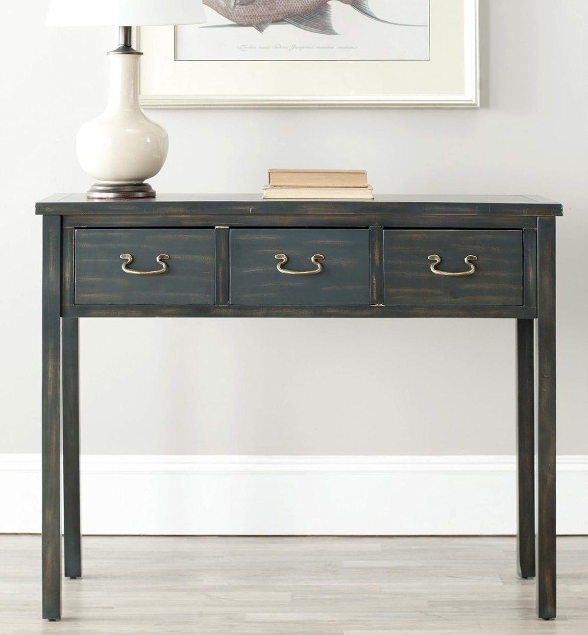 French Grey Console Table B437943