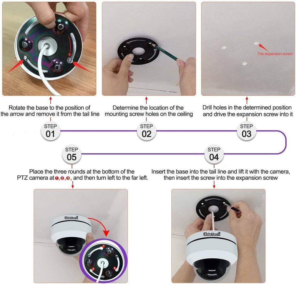 5MP PTZ POE Outdoor IP Dome Camera with 5X Optical Zoom T207