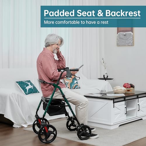 Green Rollator Walker with 10" Wheels L280216