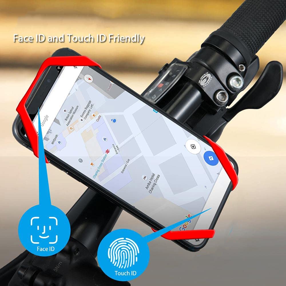 Motorcycle Phone Mount Tether 4-Pack Rubber Silicone Cell Phone Holder Band G43307
