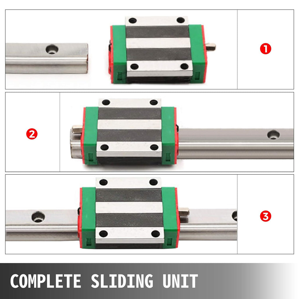 15-300mm Linear Rail with 4X Square Type Carriage Bearing Block M62954