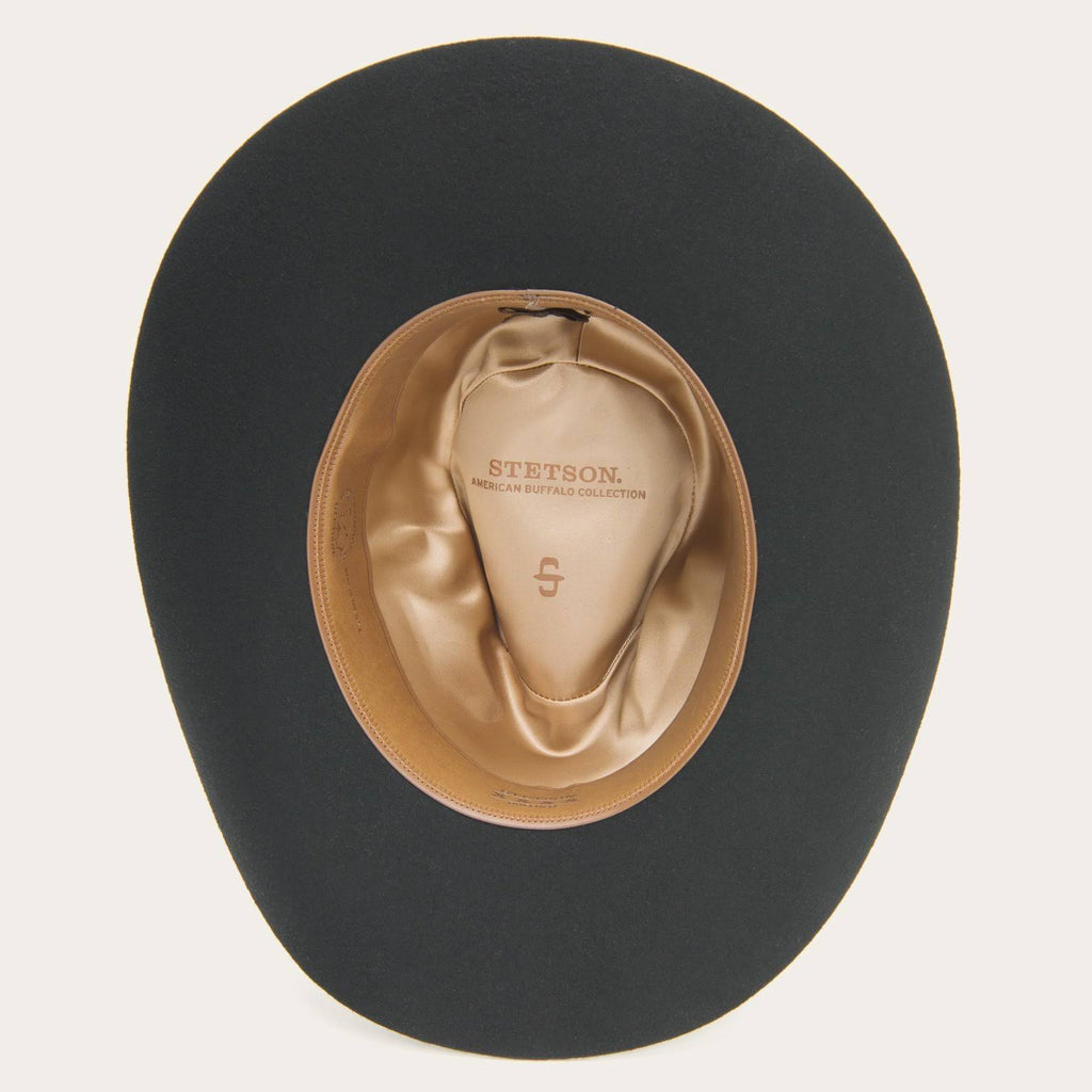 Black Buffalo Fur Hat Y519398