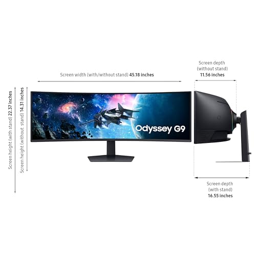 49" DQHD 1000R Curved Gaming Monitor, 240Hz, 1ms(GtG), DisplayHDR 1000 N815