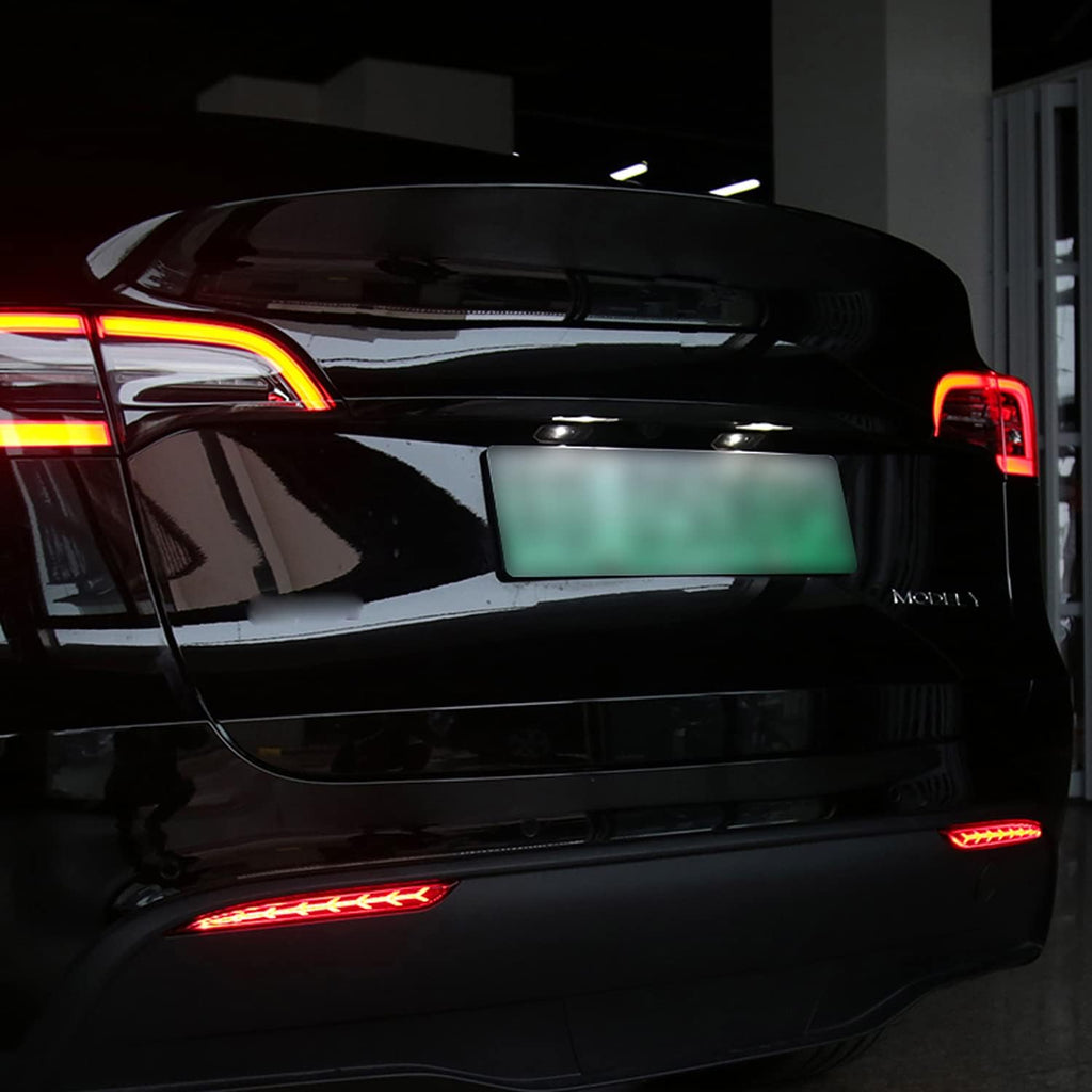 LED Rear Fog Lights Reflector Lamps for Tesla Model 3, 2 Pcs R7242