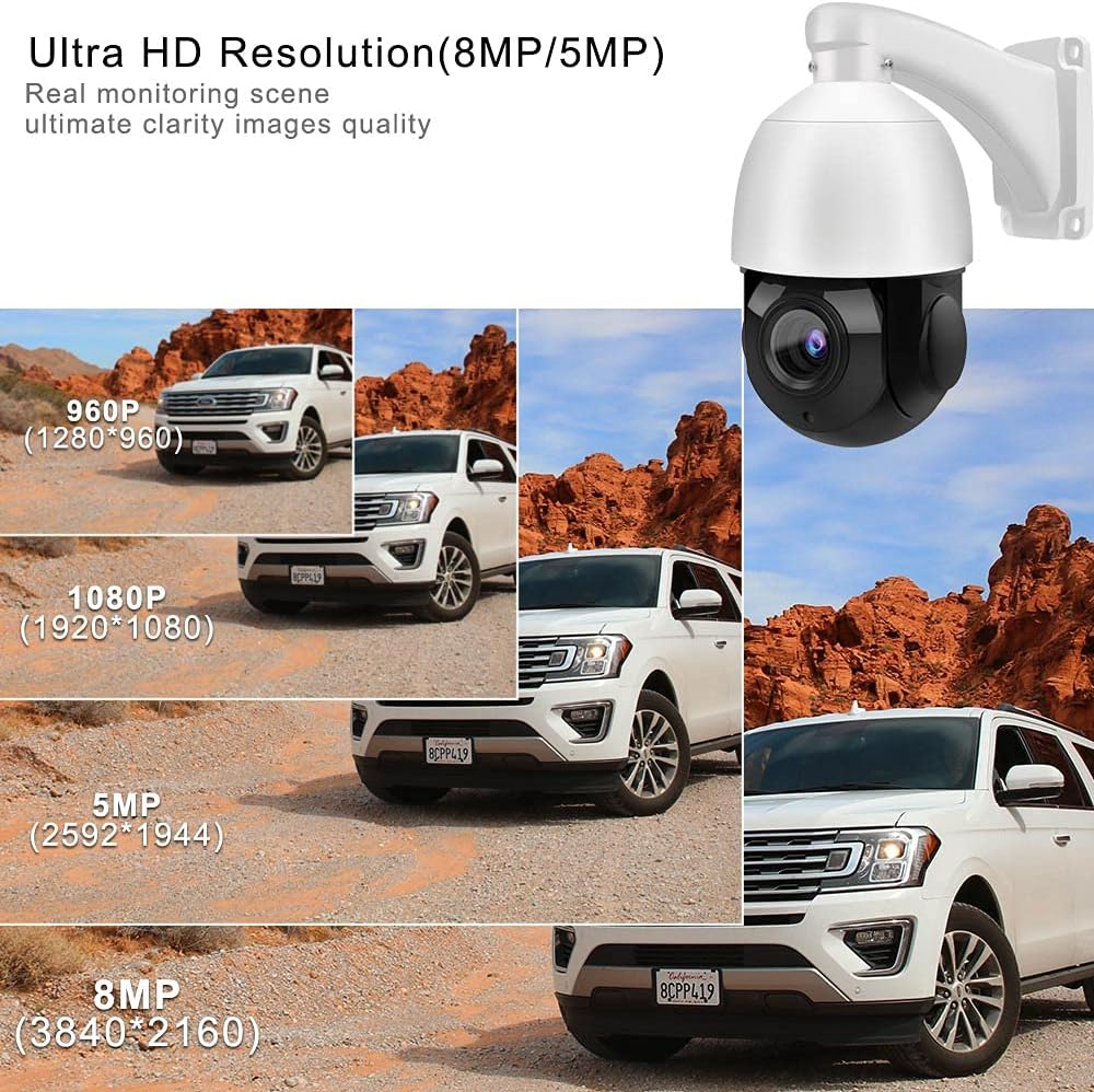 5MP PTZ PoE IP Camera with 18x Optical Zoom U106615