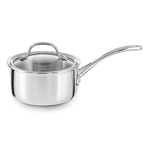 Tri-Ply Stainless Steel 4-1/2-Quart Sauce Pan with Cover T13487