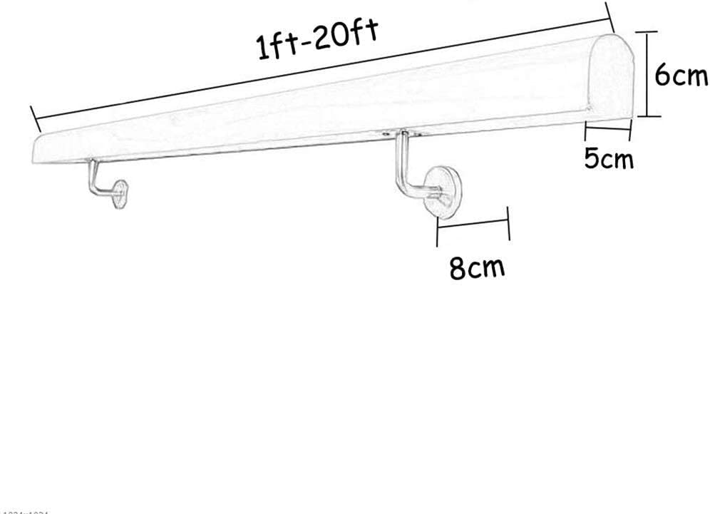 7ft Round Solid Wood Handrail E407158