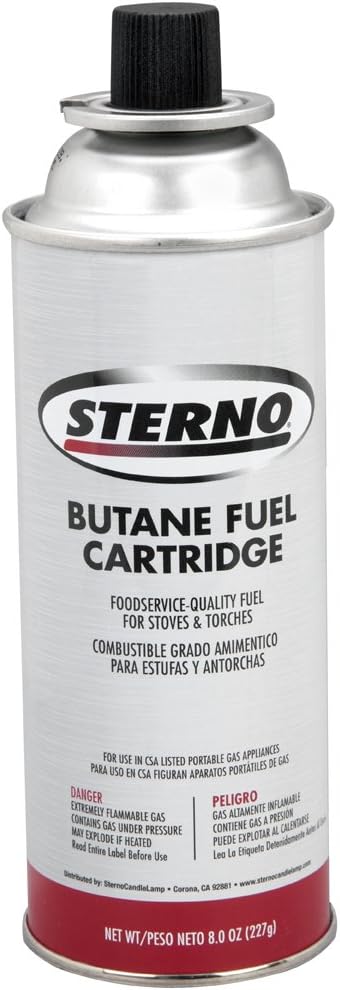 8-Ounce Butane Fuel Cartridges, 12-Pack V618573