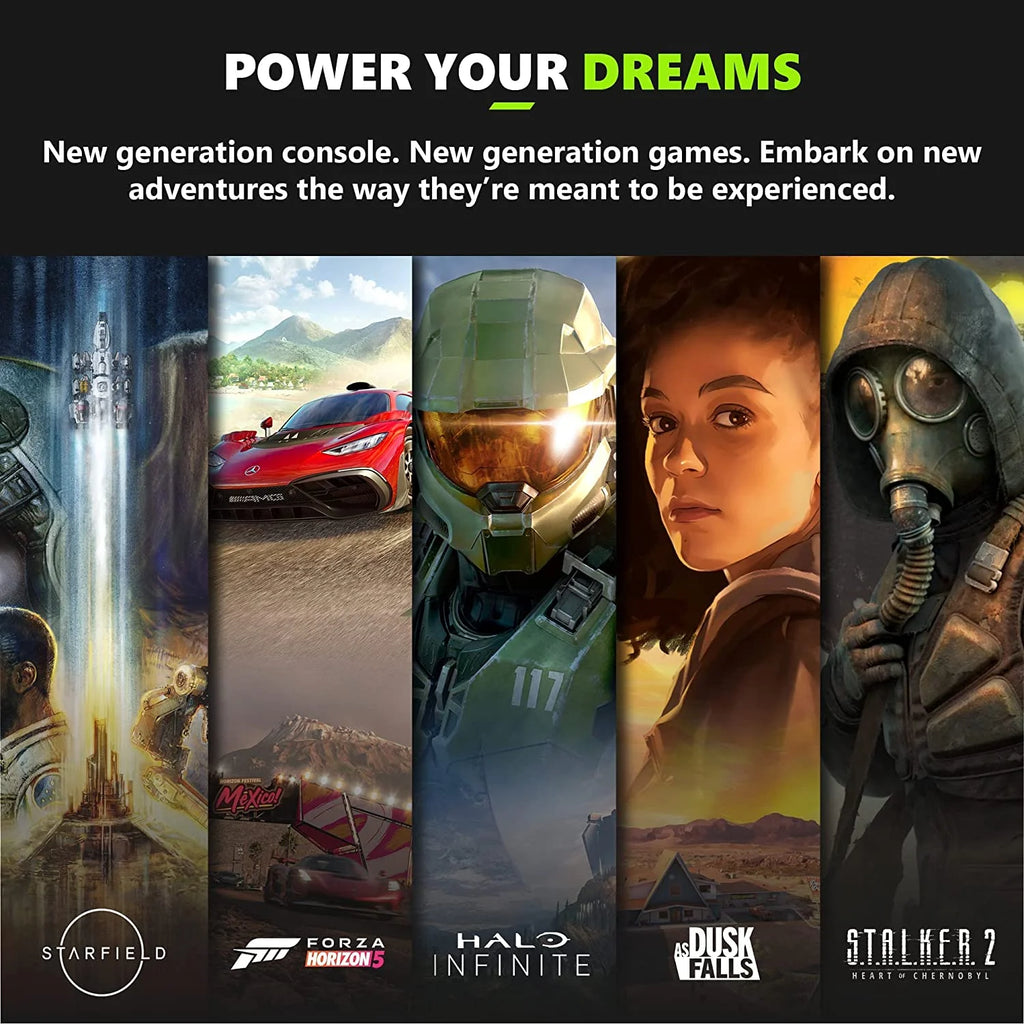 Black 1TB SSD Xbox Series X Gaming Console Bundle X4849