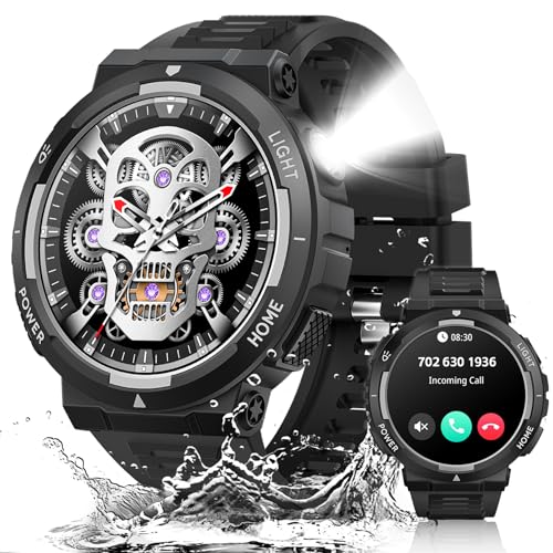 1.53” Rugged Smart Watch with LED Flashlight A85717
