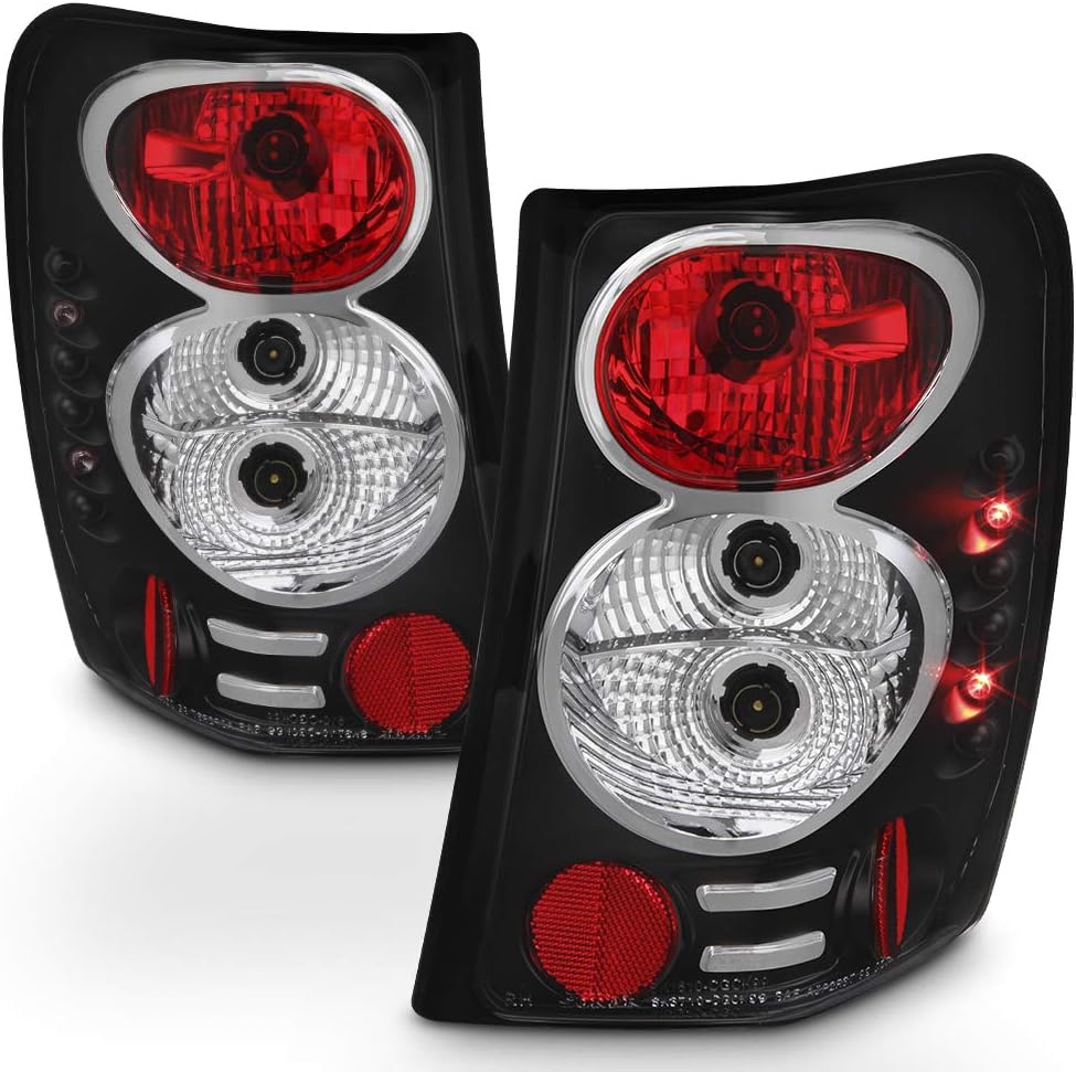 Chrome Tail Lights Left+Right with LED Side Marker N31951