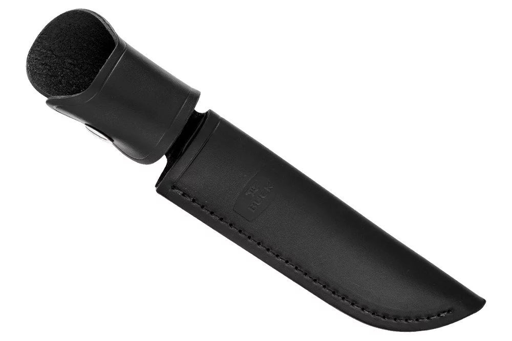 Black Fixed Blade Knife with Leather Sheath Y581