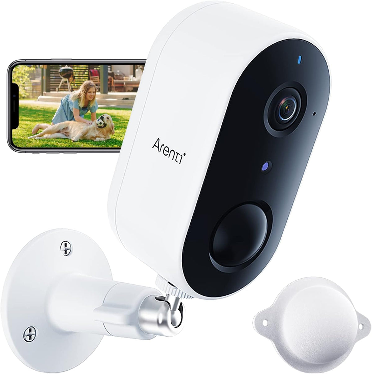 Wireless Outdoor Security Camera 1080P FHD Night Vision 2-Way Audio I100