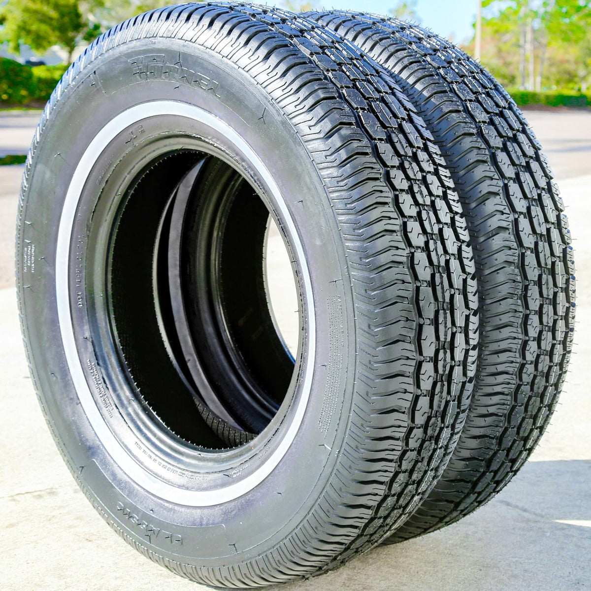 155/80R13 79S 4-Ply White Side Wall Touring Radial Tire O361278