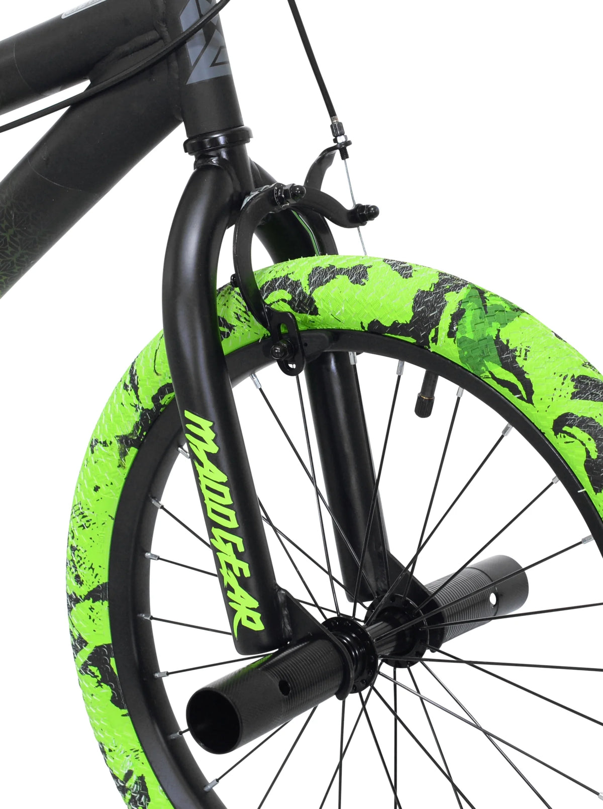 18" Black and Green BMX Bike I23145