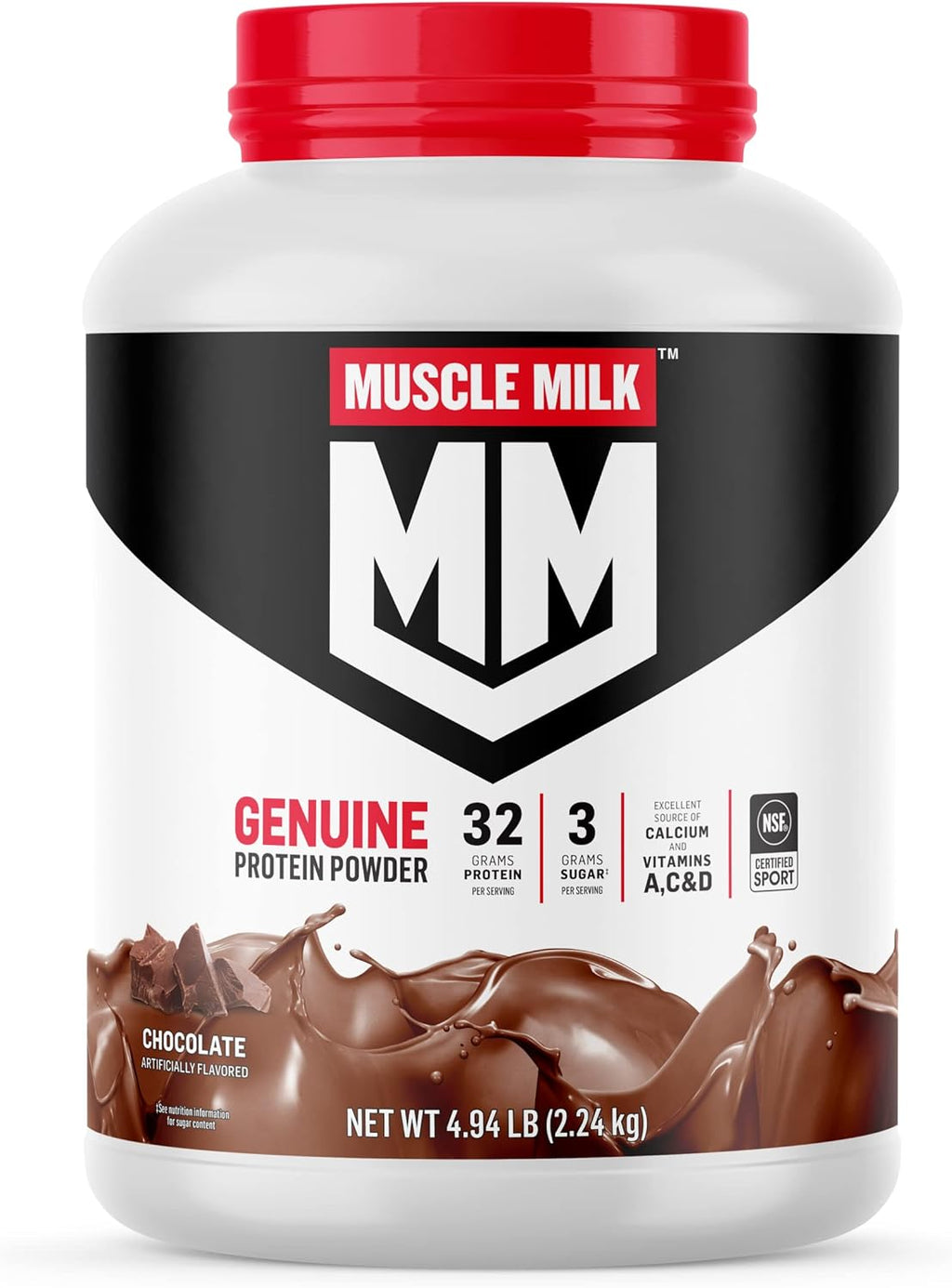 Chocolate Protein Powder, 4.94 Pound, 32 Servings A37530