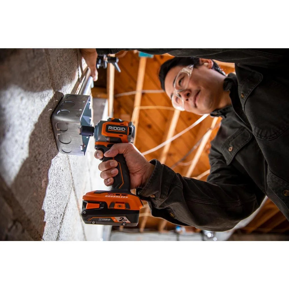 18V SubCompact Brushless Cordless 1/2 in. Impact Wrench Kit with 2.0 Ah Battery Y567493