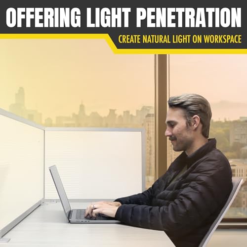 White 24" X 24" Polycarbonate Privacy Screen with Aluminum Bracket Q2255