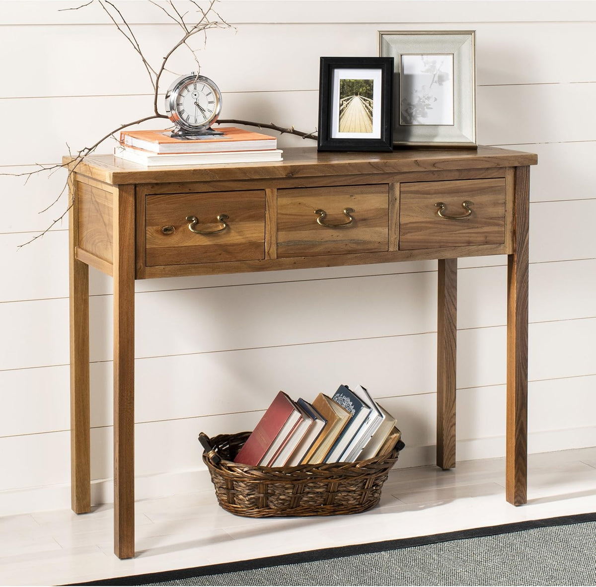 French Grey Console Table B437943