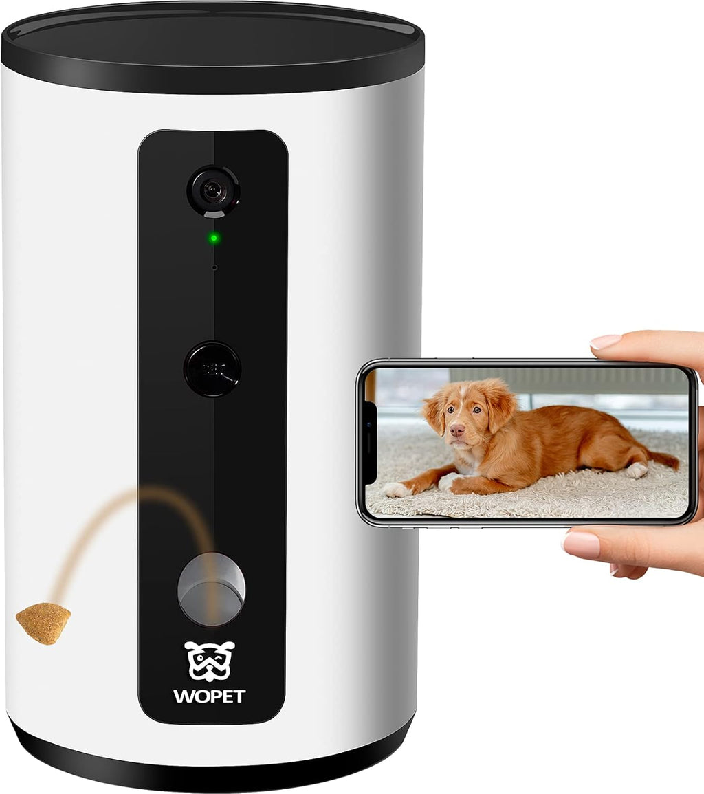 Smart Pet Camera Dog Treat Dispenser with Night Vision Two Way Audio W95975