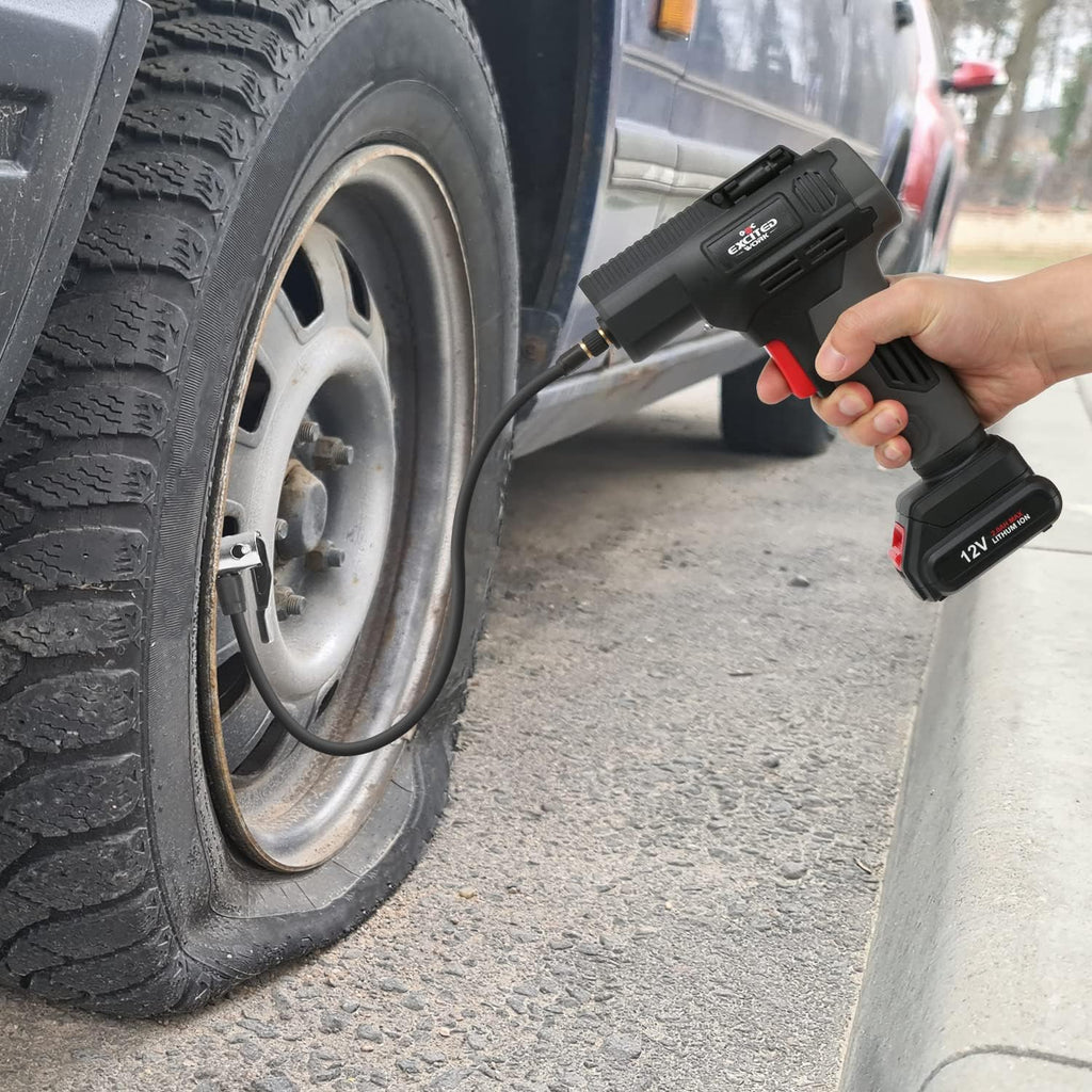 12V Portable Wireless Tire Inflator Air Compressor Y500