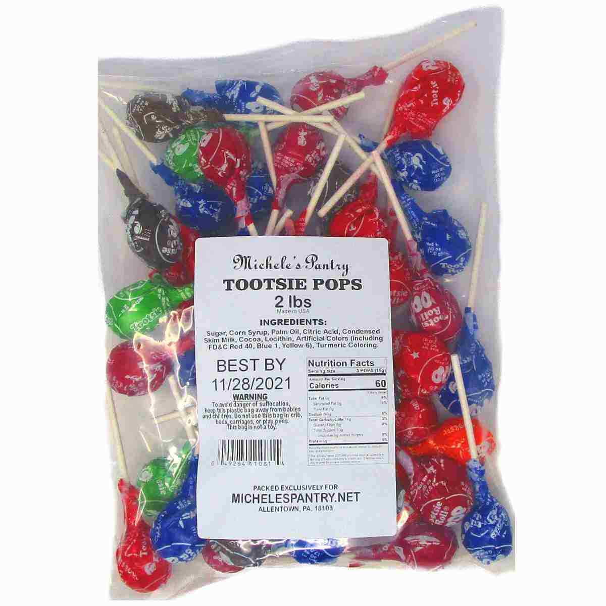 Assorted Tootsie Roll Pops, 2 Pounds, Approx 46 Pops G529138