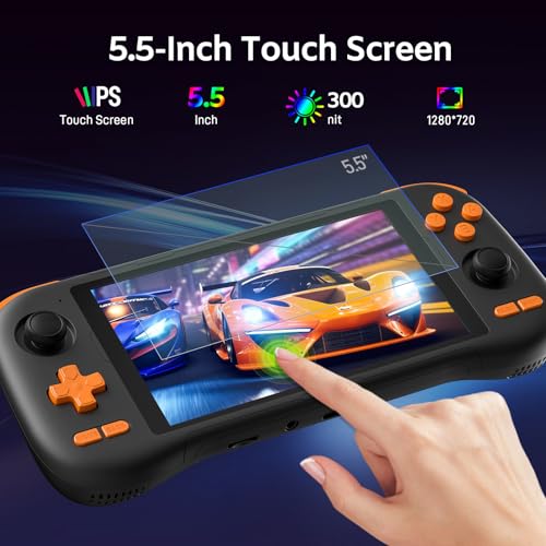 Retro Handheld Game Console 128G TF Card 5.5 Inch IPS Touch Screen H620524