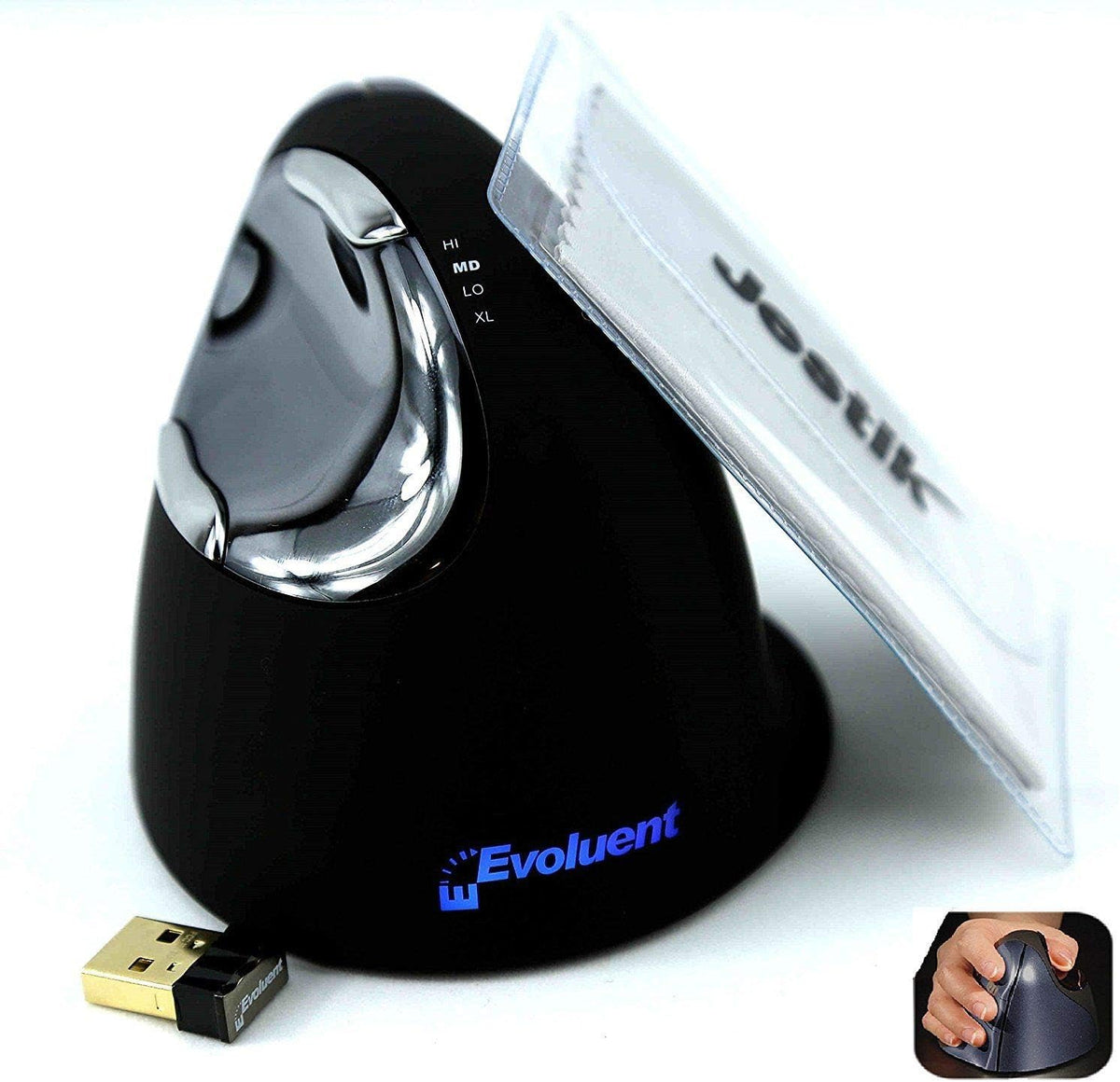 VerticalMouse 4 Right Wireless Plus Microfiber Cloth P6986