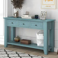 Green Modern Console Table with 3 Drawers and 1 Shelf W5478