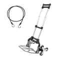 Stair Climbing Hand Truck with 6 TPR Wheels, Aluminum Alloy O413551