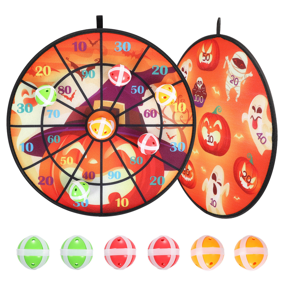 Halloween Themed Dartboard 13.7 Inch with 6 Sticky Balls B834