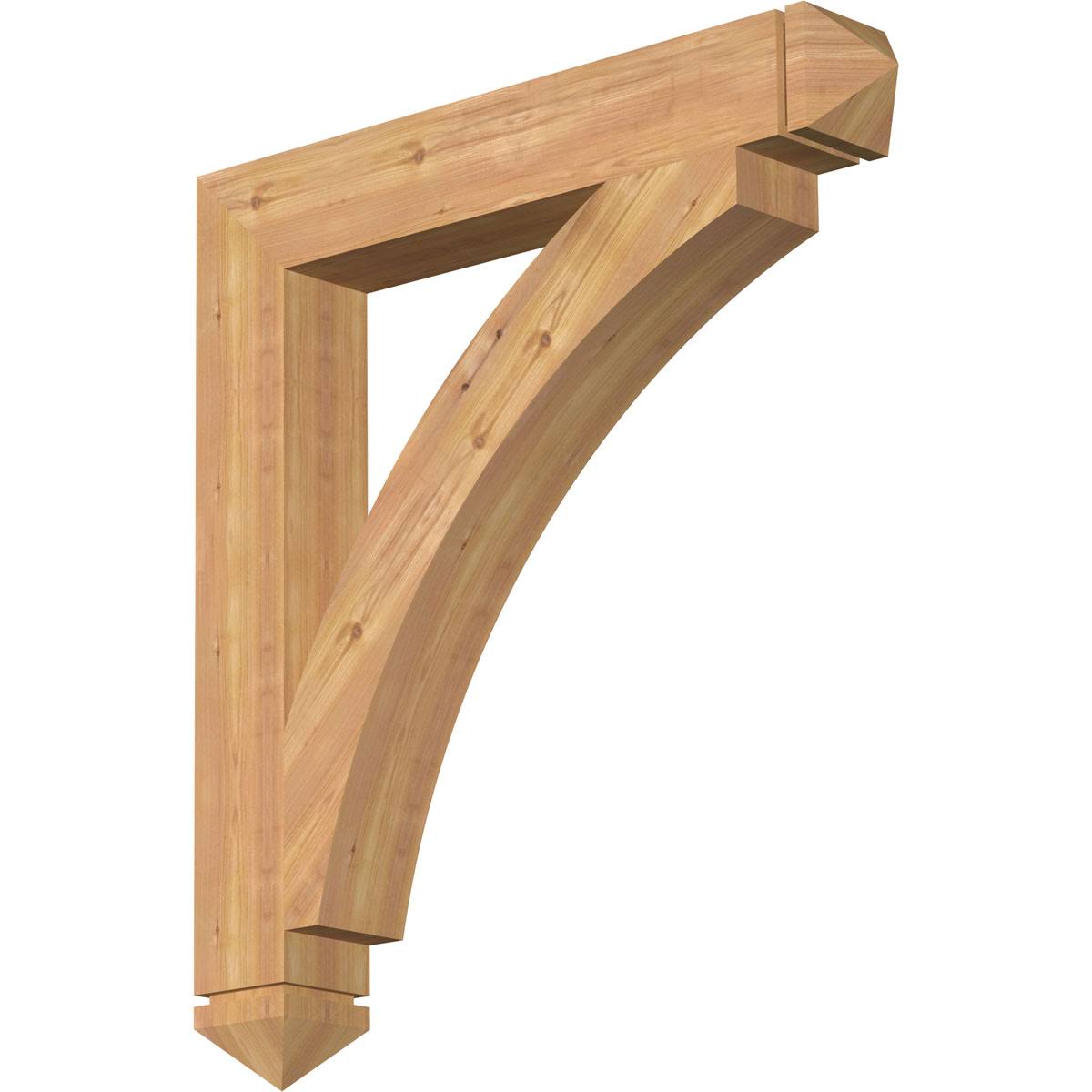 Thorton Arts u0026 Crafts Smooth Bracket, Western Red Cedar Q601475