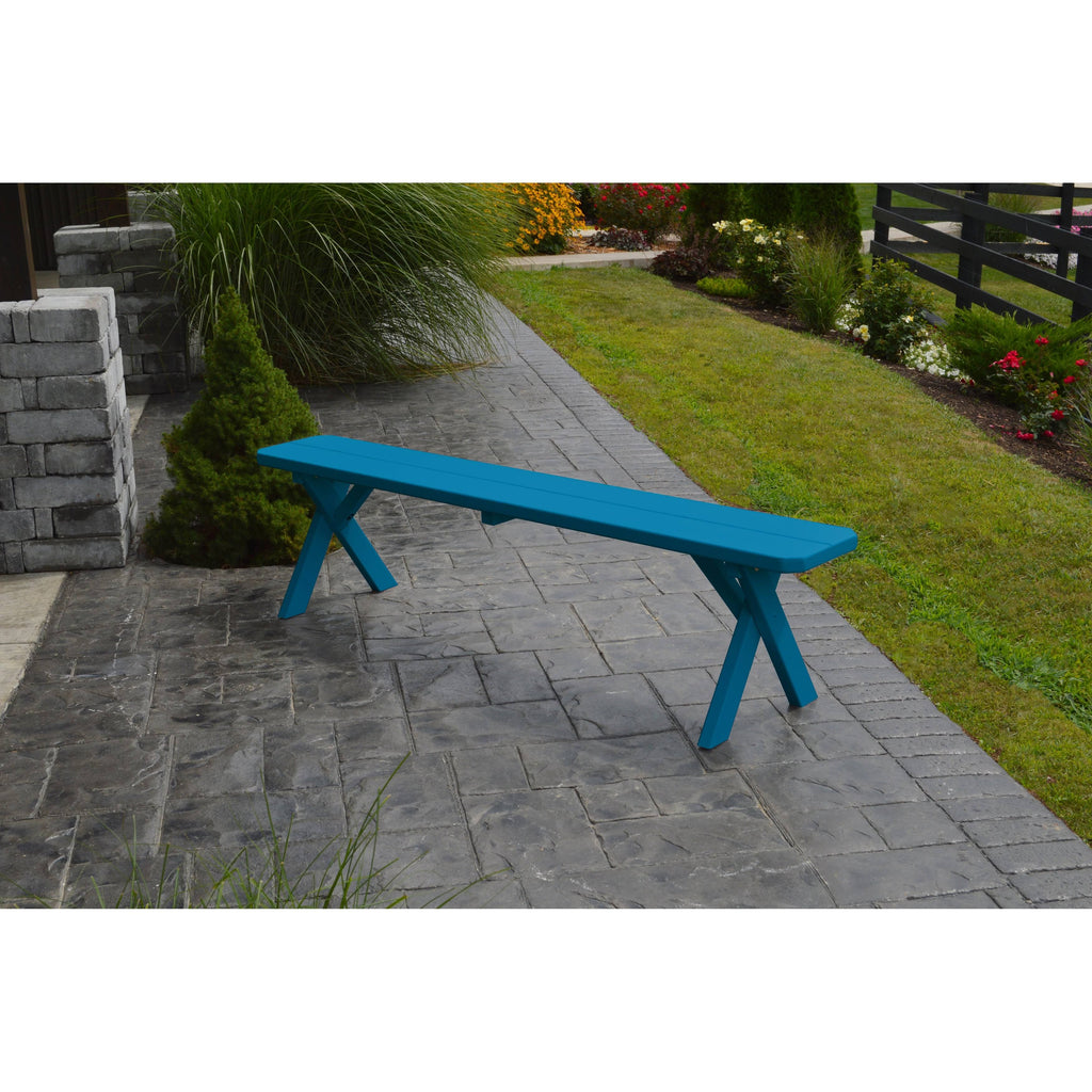 Caribbean Blue Crossleg Bench H445706