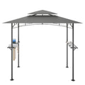 Patio BBQ Grill Gazebo Canopy with 2 Tier, Flame Retardant Cover Y854