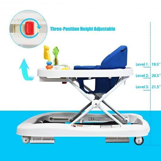 Navy 3 in 1 Foldable Baby Walker T30857