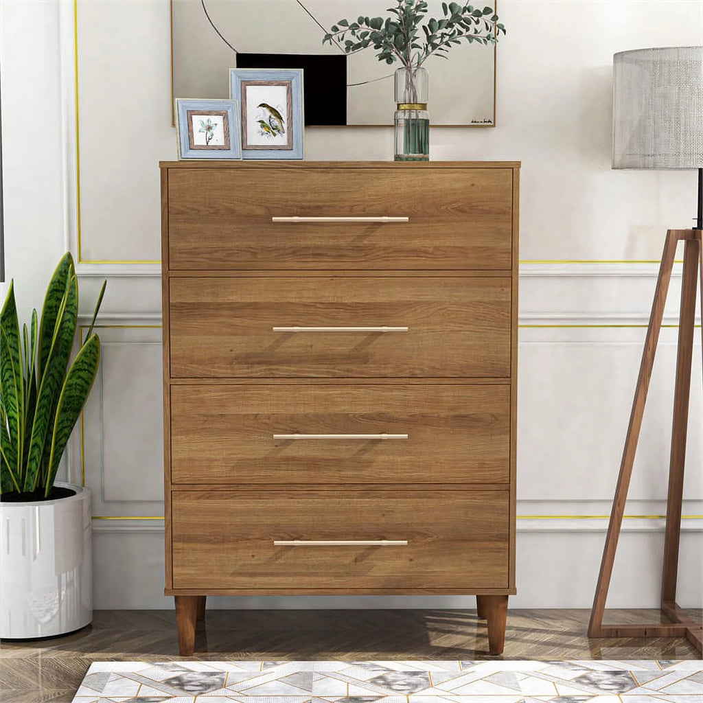 Farmhouse Wood 4-Drawer Chest E198521