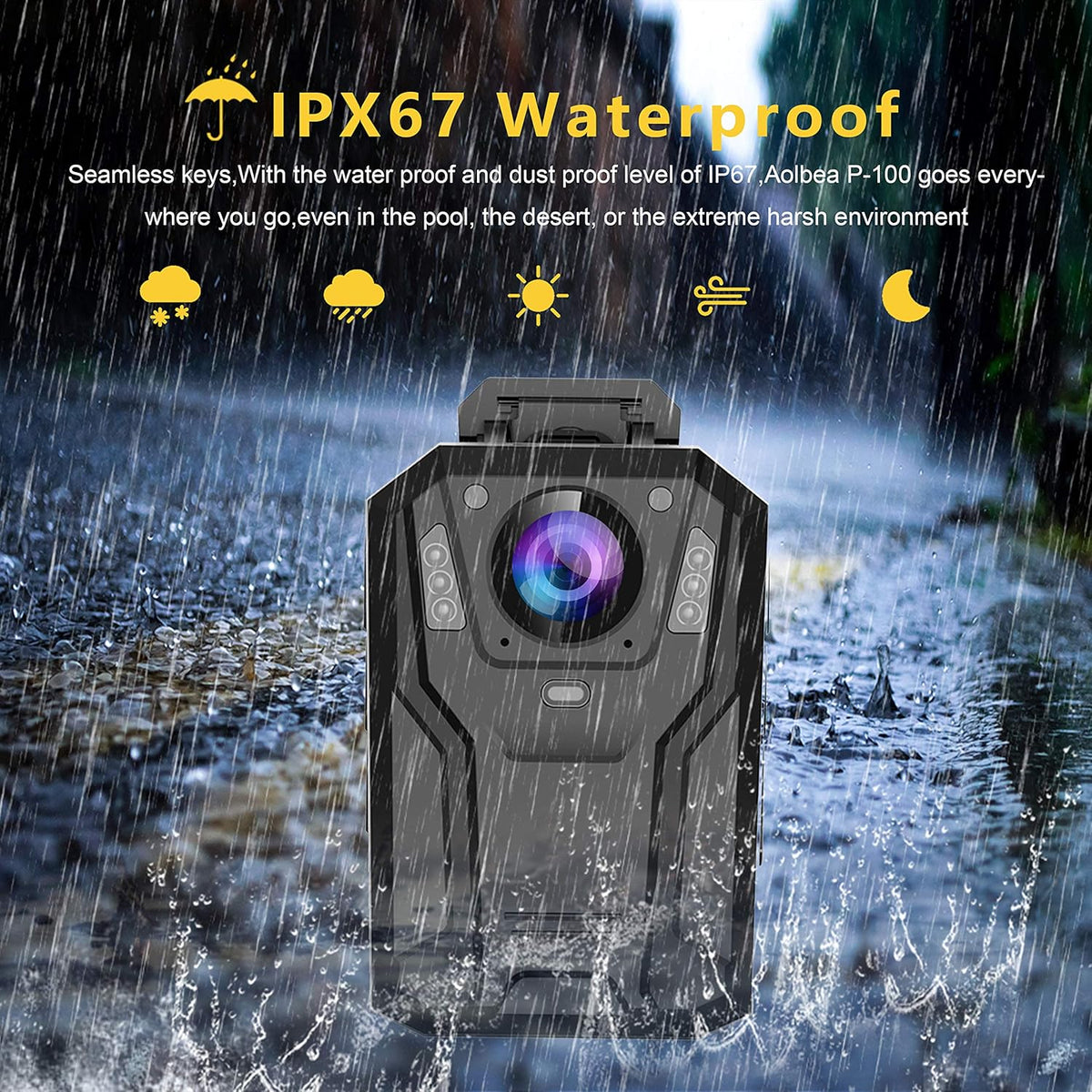 Police Body Camera with Infrared Night Vision P615622